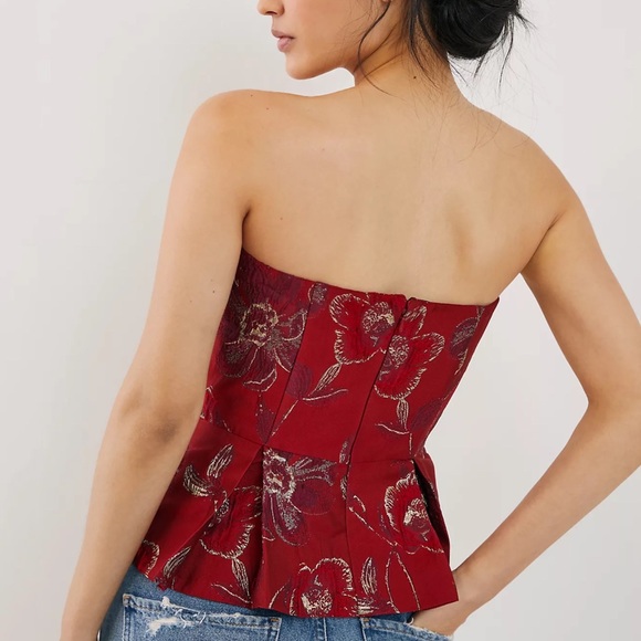 Anthropologie Audrey Peplum Top - Picture 2 of 3